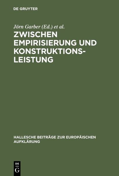 Produktbild: Zwischen Empirisierung und Konstruktionsleistung