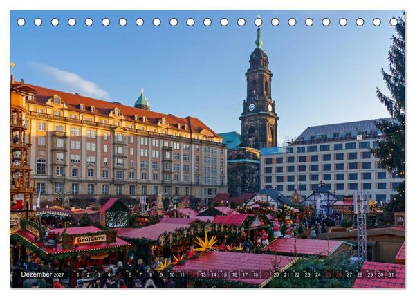 Produktbild: Dresden, ein Jahr an der Elbe (Tischkalender 2027 DIN A5 quer), CALVENDO Monatskalender