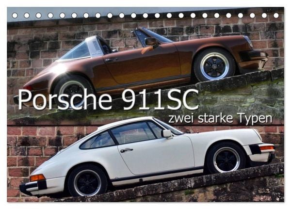 Produktbild: Porsche 911SC - zwei starke Typen (Tischkalender 2026 DIN A5 quer), CALVENDO Monatskalender