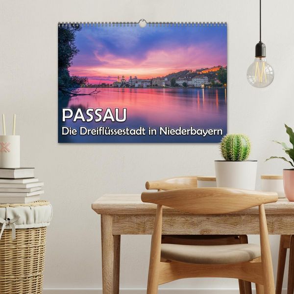 Produktbild: Passau - Die Dreifl&uuml;ssestadt (Wandkalender 2026 DIN A3 quer), CALVENDO Monatskalender