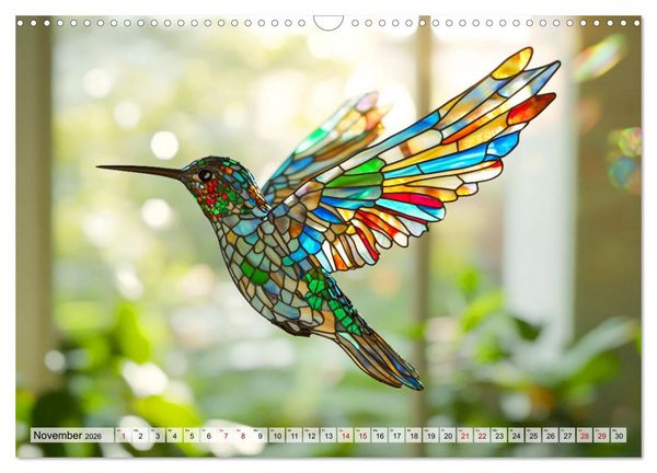 Produktbild: Fliegende Kunstwerke - Kolibris (Wandkalender 2026 DIN A3 quer), CALVENDO Monatskalender