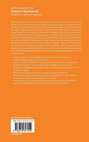 Produktbild: Advances in Nanomaterials