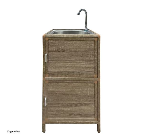 Produktbild: HTI-Living Sp&uuml;le mit Unterschrank f&uuml;r Outdoork&uuml;che Sonoma
