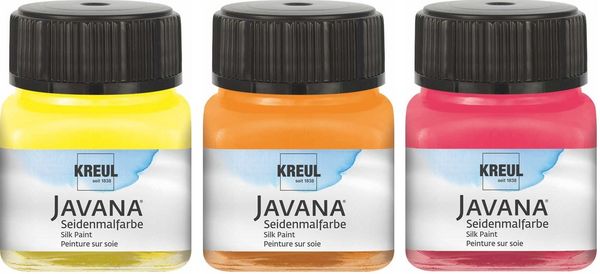Produktbild: KREUL Javana Malen auf Seide, Starter Set mit 5 Seidenmalfarben &agrave; 20 ml