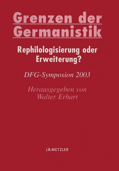 Produktbild: Grenzen der Germanistik