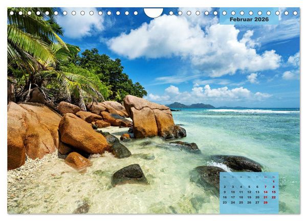 Produktbild: Ein Paradies aus Sand und Meer (Wandkalender 2026 DIN A4 quer), CALVENDO Monatskalender