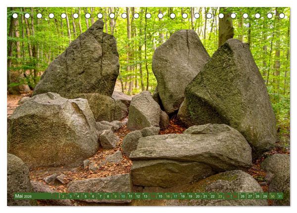 Produktbild: Das Felsenmeer - Natur pur im Odenwald (Tischkalender 2026 DIN A5 quer), CALVENDO Monatskalender