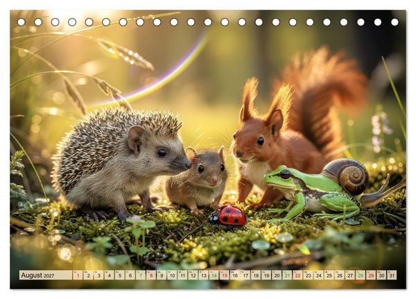 Produktbild: Tiere im Gegenlicht (Tischkalender 2027 DIN A5 quer), CALVENDO Monatskalender