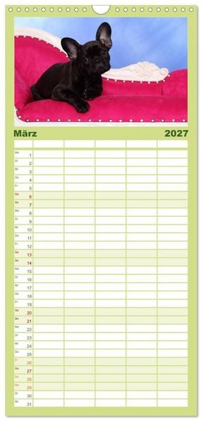 Produktbild: Familienplaner 2027 - Der Bully - Kalender Familienplaner hoch mit 5 Spalten (Wandkalender, 21 x 45 cm) CALVENDO