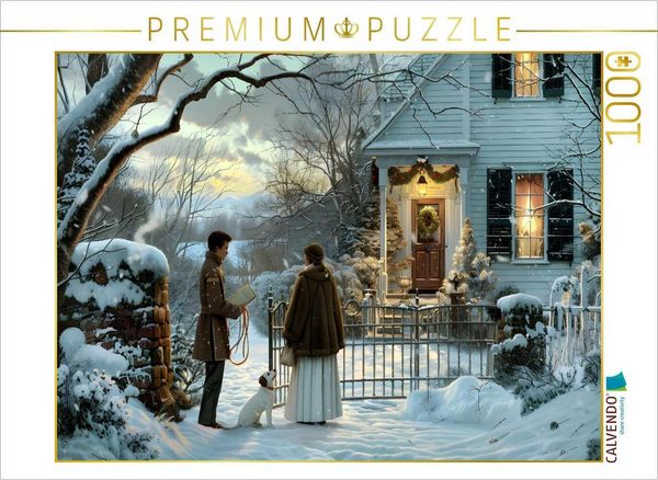 Produktbild: CALVENDO Puzzle Ein Motiv aus dem Kalender "B&uuml;cher, Liebe und ein kleiner Hund" | 1000 Teile Lege-Gr&ouml;&szlig;e 64x48cm Foto-Puzzle f&uuml;r gl&uuml;ckliche Stunden
