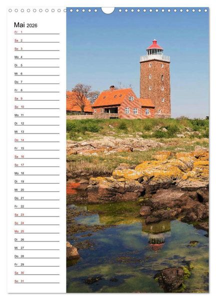 Produktbild: Leuchtt&uuml;rme in D&auml;nemark (Wandkalender 2026 DIN A3 hoch), CALVENDO Monatskalender