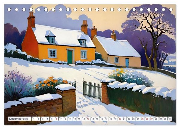 Produktbild: Englische Cottages (Tischkalender 2026 DIN A5 quer), CALVENDO Monatskalender