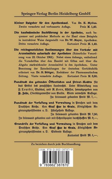 Produktbild: Der Apotheker als Gesch&auml;ftsmann