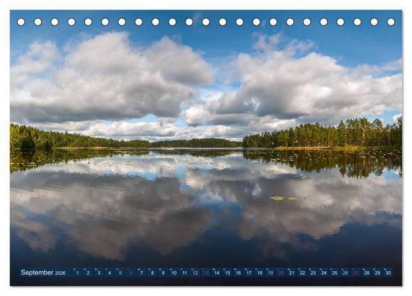 Produktbild: Suomi &ndash; Finnland (Tischkalender 2026 DIN A5 quer), CALVENDO Monatskalender