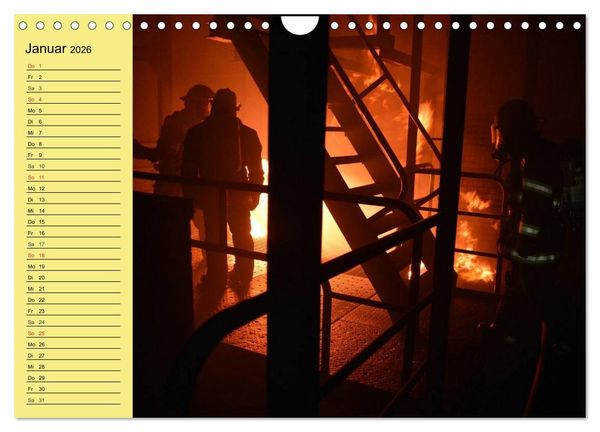 Produktbild: Die Feuerwehr. U.S. Firefighter im Einsatz (Wandkalender 2026 DIN A4 quer), CALVENDO Monatskalender