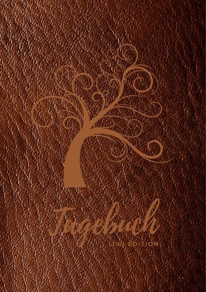 Produktbild: Tagebuch f&uuml;r M&auml;nner und Frauen - A5 liniert - 100 Seiten 90g/m&sup2; - Soft Cover Lebensbaum braun - Papier