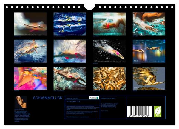 Produktbild: SCHWIMMGL&Uuml;CK (Wandkalender 2027 DIN A4 quer), CALVENDO Monatskalender