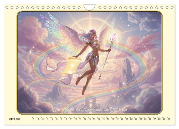 Produktbild: Griechische Gottheiten des Guten (Wandkalender 2027 DIN A4 quer), CALVENDO Monatskalender