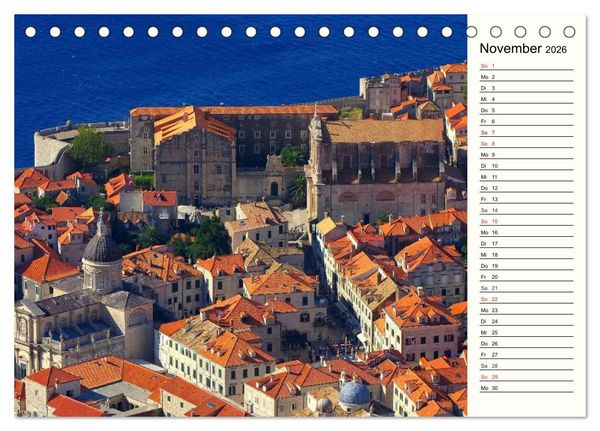 Produktbild: Dubrovnik - Perle der Adria (Tischkalender 2026 DIN A5 quer), CALVENDO Monatskalender