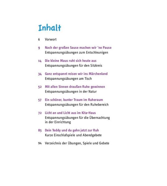 Produktbild: Ruhephasen im Kindergarten