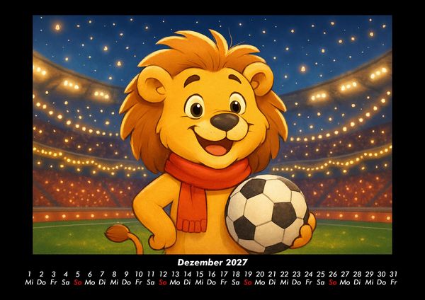 Produktbild: Buschi und das Fu&szlig;balljahr 2027 Fotokalender DIN A3