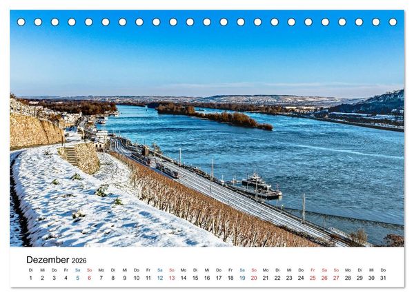 Produktbild: Rheingau - Rhein Riesling Kultur (Tischkalender 2026 DIN A5 quer), CALVENDO Monatskalender