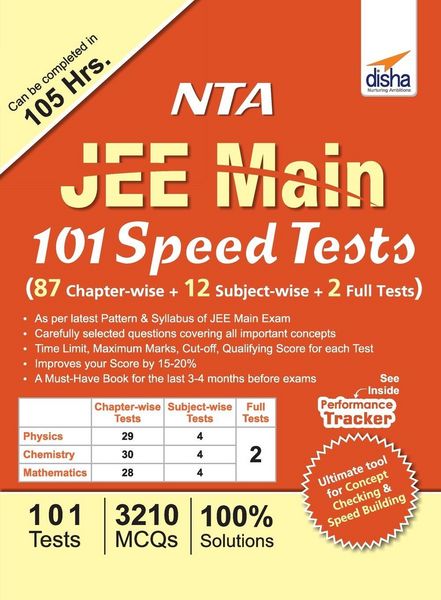 Produktbild: NTA JEE Main 101 Speed Tests (87 Chapter-wise + 12 Subject-wise + 2 Full)