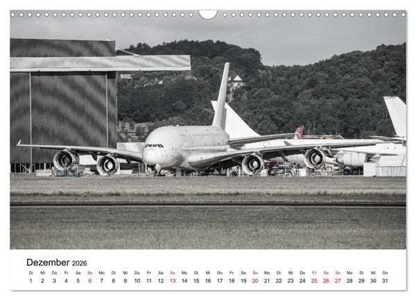 Produktbild: Airbus A380 Superjumbo 2026 (Wandkalender 2026 DIN A3 quer), CALVENDO Monatskalender