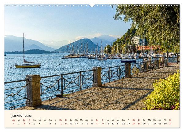 Produktbild: Coup d'&oelig;il sur le Lac Majeur (Calendrier mural 2026 DIN A2 vertical) calendrier de bureau