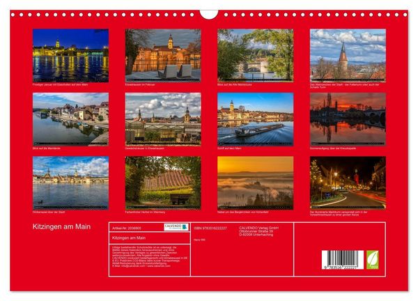 Produktbild: Kitzingen am Main (Wandkalender 2026 DIN A3 quer), CALVENDO Monatskalender