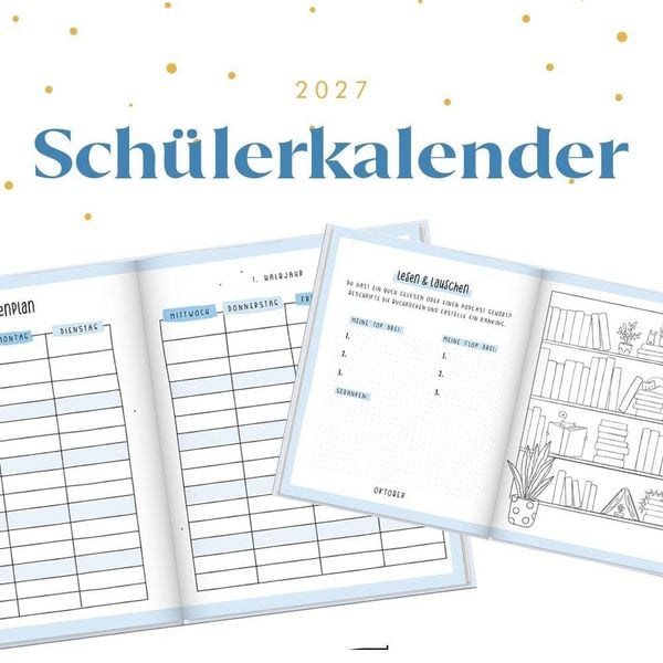 Produktbild: Sch&uuml;lerkalender 2026 / 2027 Good Vibes Only