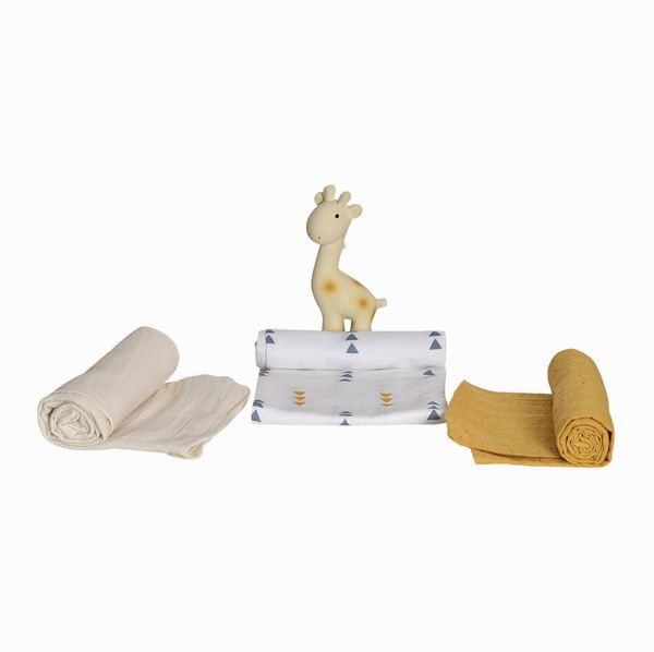 Produktbild: Tikiri - Geschenkset Giraffe mit Rassel Giraffe