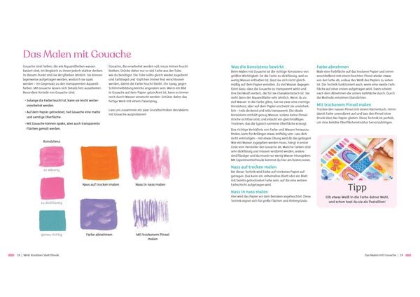 Produktbild: Mein kreatives Sketchbook - 25 einfache Malprojekte
