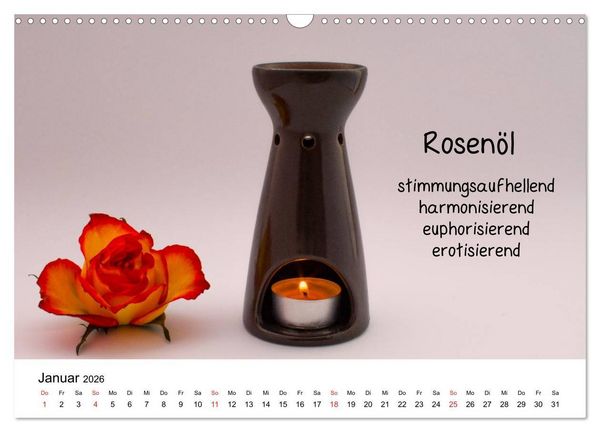 Produktbild: Aromatherapie - D&uuml;fte f&uuml;r die Seele (Wandkalender 2026 DIN A3 quer), CALVENDO Monatskalender
