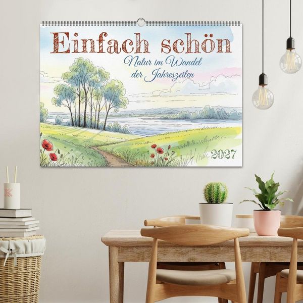 Produktbild: Einfach sch&ouml;n - Natur im Wandel der Jahreszeiten (Wandkalender 2027 DIN A2 quer), CALVENDO Monatskalender