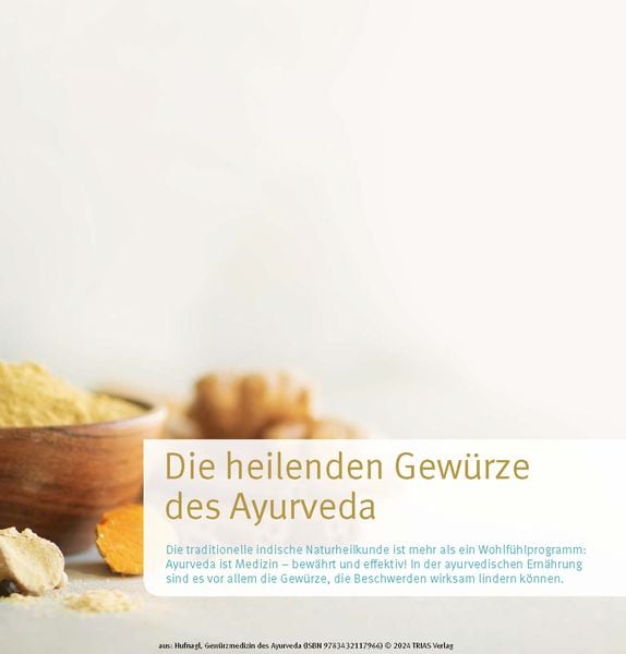 Produktbild: Gew&uuml;rzmedizin des Ayurveda. Die Heilkraft der Gew&uuml;rze nutzen