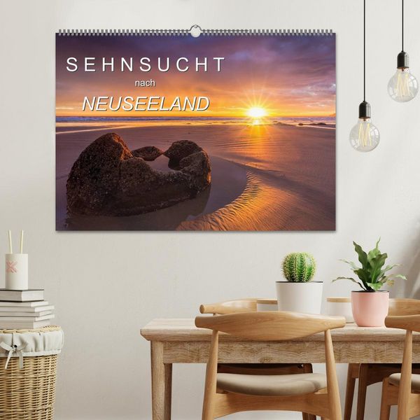 Produktbild: Sehnsucht nach Neuseeland (Wandkalender 2026 DIN A2 quer), CALVENDO Monatskalender