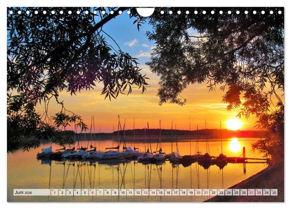 Produktbild: Erholung am See - Die sch&ouml;nsten Seen in Deutschland (Wandkalender 2026 DIN A4 quer), CALVENDO Monatskalender