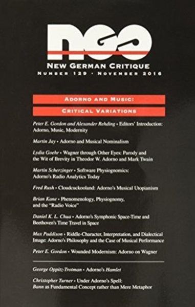 Produktbild: Adorno and Music
