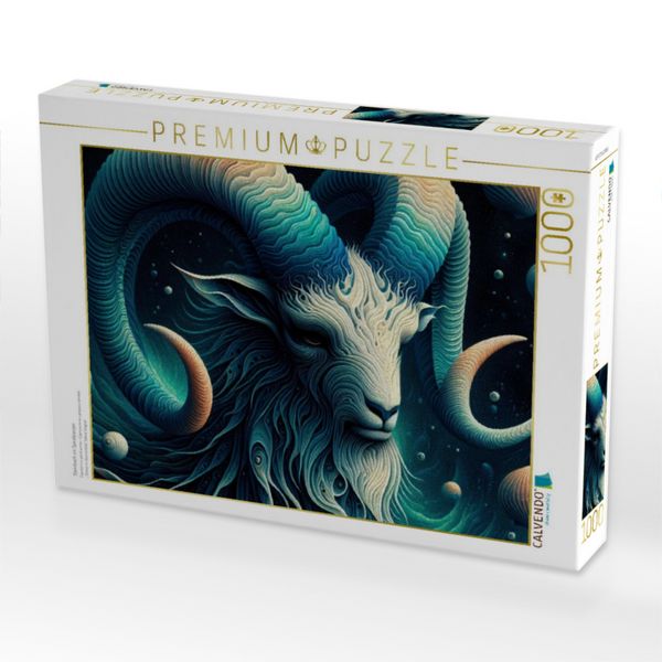 Produktbild: CALVENDO Puzzle Steinbock im Spiralpanzer | 1000 Teile Lege-Gr&ouml;&szlig;e 64x48cm Foto-Puzzle f&uuml;r gl&uuml;ckliche Stunden