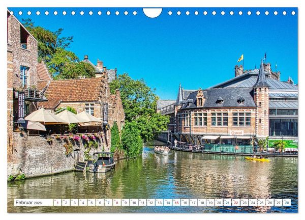 Produktbild: Gent - staunen und erleben (Wandkalender 2026 DIN A4 quer), CALVENDO Monatskalender