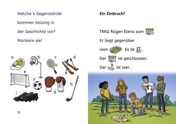 Produktbild: TKKG Junior, B&uuml;cherhelden Erstes Lesen, Tatort Fu&szlig;ballplatz