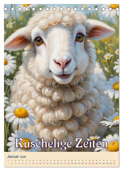 Produktbild: Tierische Leichtigkeit (Tischkalender 2026 DIN A5 hoch), CALVENDO Monatskalender