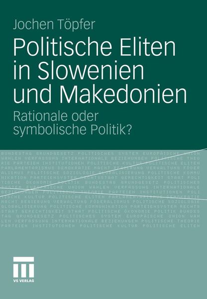 Produktbild: Politische Eliten in Slowenien und Makedonien