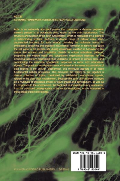 Produktbild: Actin: A Dynamic Framework for Multiple Plant Cell Functions