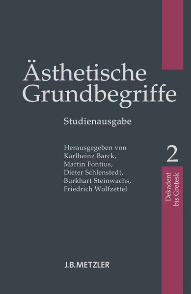 Produktbild: &Auml;sthetische Grundbegriffe