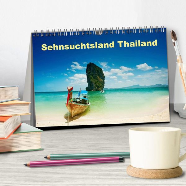 Produktbild: Sehnsuchtsland Thailand (Tischkalender 2026 DIN A5 quer), CALVENDO Monatskalender