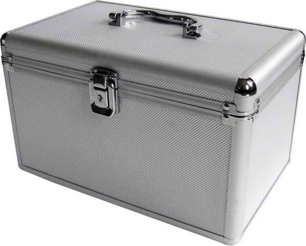 Produktbild: MediaRange CD Koffer 200 CDs/DVDs/Blu-rays Aluminium Silber 1 St. (B x H x T) 301 x 180 x 190 mm BOX75
