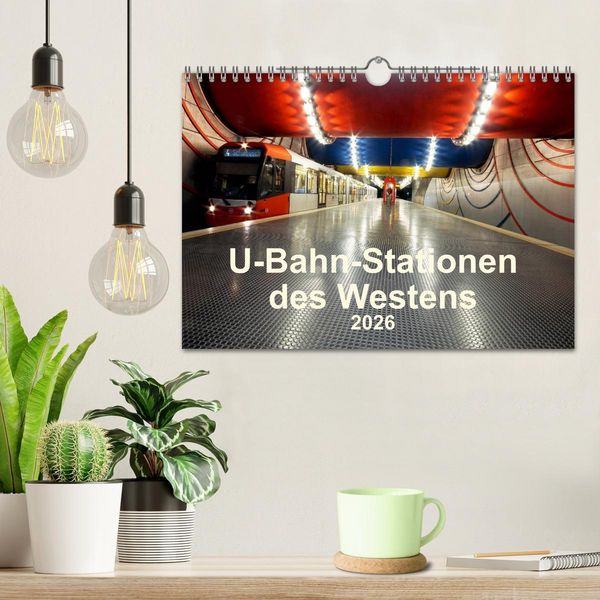 Produktbild: U-Bahn-Stationen des Westens (Wandkalender 2026 DIN A4 quer), CALVENDO Monatskalender