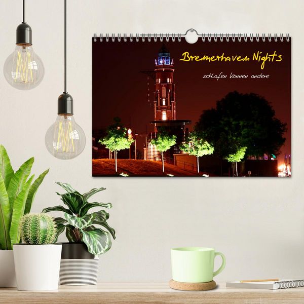 Produktbild: Bremerhaven Nights (Wandkalender 2026 DIN A4 quer), CALVENDO Monatskalender